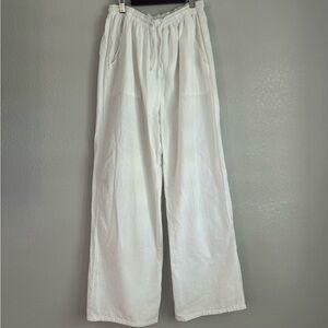 Seaspice Women’s White Cotton Pants L